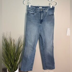 Good American Light Blue Straight Leg Jeans